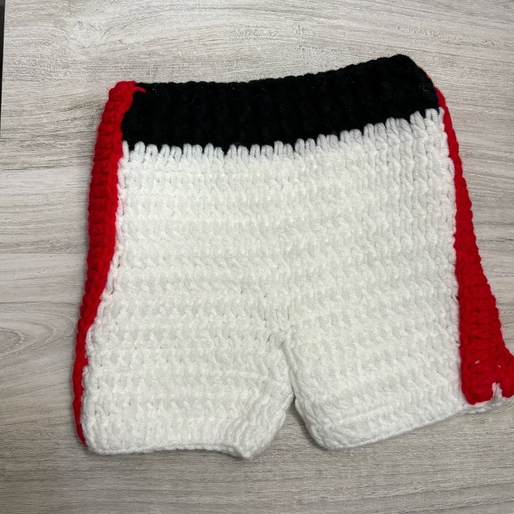 Baby Boxing Shorts Hand Knit 0-3M